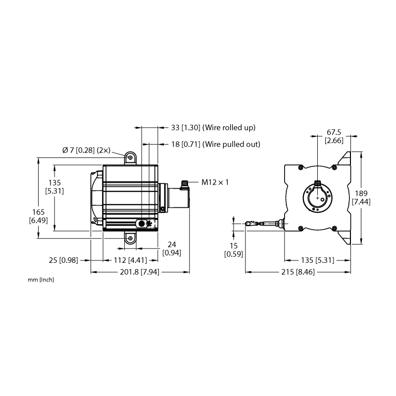 Энкодер тросиковый Turck DWE-10000-135-116-8B-H1151 