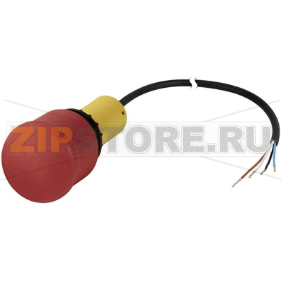 Кнопка аварийной остановки 24 В DC/AC, 4 А, IP69K: 1 шт Eaton C22-PV-K02-P62 