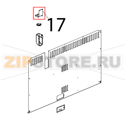 Coperchio camino inox Unox XBC 604P Coperchio camino inox Unox XBC 604PЗапчасть на деталировке под номером: 17
