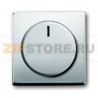 Накладка с ручкой и лампой для поворотного светорегулятора, сталь ABB 2CKA006599A2959