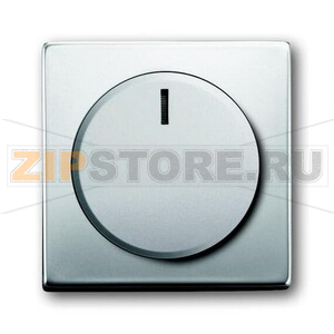 Накладка с ручкой и лампой для поворотного светорегулятора, сталь ABB 2CKA006599A2959 