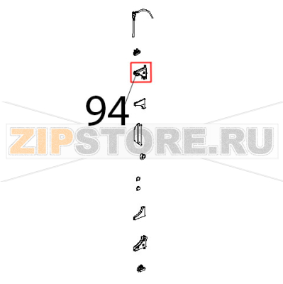 Cerniera sup. alluminio vetro Unox XBC 815G Cerniera sup. alluminio vetro Unox XBC 815GЗапчасть на деталировке под номером: 94
