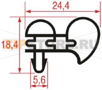 GUARNIZIONE 3 LATI 570x640x570 mm