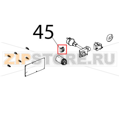 Morsett. a pettine Unox XF 130 Morsett. a pettine Unox XF 130Запчасть на деталировке под номером: 45