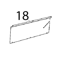 Lamiera chiusura post. cruscotto Unox XBC 1005E