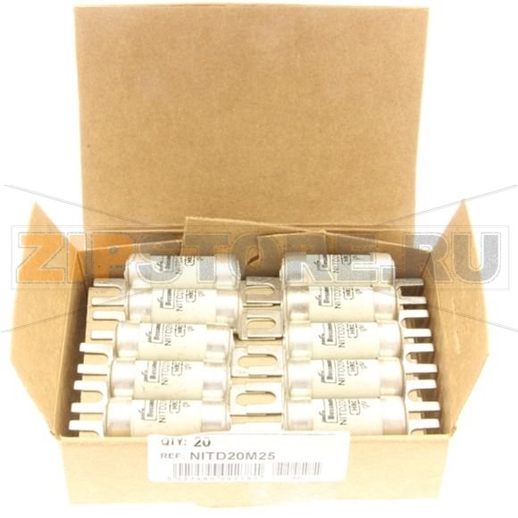 Предохранитель, 20 A, AC 550 В, 80 кА, BS88/A1, 14x55 мм, gM, BS Eaton 20M25 550V AC BS88 FUSE 