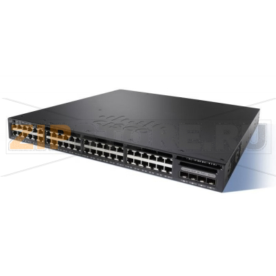 Коммутатор 48xGE (PoE), 2xSFP+, 5 AP, IP Base Cisco WS-C3650-48PWD-S 