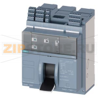 fixed-mounted molded case circuit breaker w. handle frame 1600; 4AUX and trip alarm switch S24; Icu "H" Icu=85kA @ 415V, 3-pole ETU320, LI, In=1000A rotary coding switch Ir=400...1000A Ii=1.5...15 x In N conductor protec. adjustable opt. w. ext. CT; up to