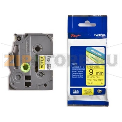Самоклеящаяся непрерывная ламинированная лента Brother черн/жел (шир. 9 мм) 