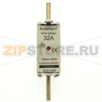 Предохранитель, 32 A, AC 500 В, 120 кА, NH0, gL/gG, IEC Eaton NH FUSE 32A 500V GG/GL SIZE 0