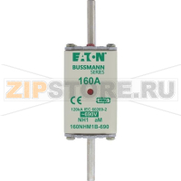 Предохранитель, 160 A, AC 690 В, 120 кА, NH1, aM, IEC Eaton NH FUSE 160AMP 690V aM SIZE1