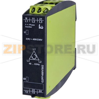 Реле контроля напряжения 3 фазы, 1 шт Tele G2PF400VS02 