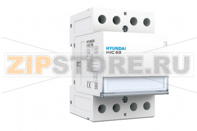 Контактор модульный 63 А, 4 полюса, 3 модуля, 2НО+2НЗ, 24 В/AC Hyundai Electric HIC6322NSX024C 