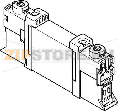 Распределитель с электроуправлением Festo VUVG-B10A-B52-ZT-F-1P3 