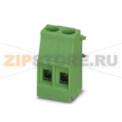 Клеммы для печатного монтажа Phoenix Contact MKDSO 2,5/ 2-R Номинальный ток: 24 А, Номинальное напряжение: 400 В, Размер шага: 5 мм, Полюсов: 2, Тип подключения: Винтовые зажимы, Монтаж: пайка, Направление подключения, проводник / печатная плата: 0 °, Цвет: зеленый, Изделие с боковым расположением выводов.Минимальный заказ: 50 шт.Упаковка: 50 шт.