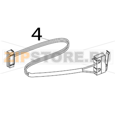 Kit door open switch RH and LH Zebra 110PAX4 Kit door open switch RH and LH Zebra 110PAX4Запчасть на деталировке под номером: 4