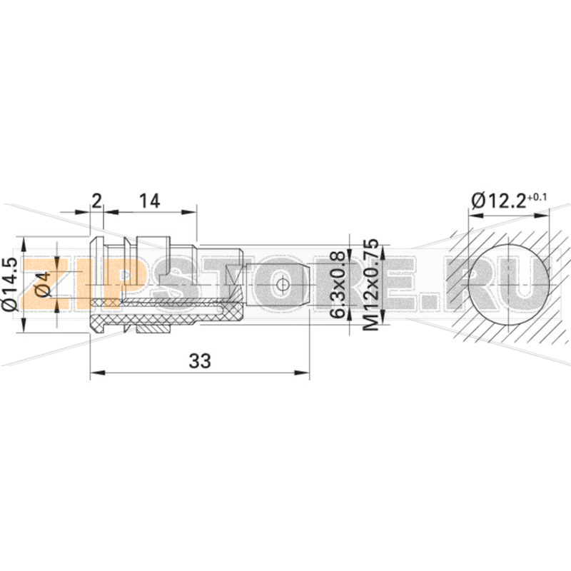 Розетка лабораторная, зеленая, желтая, 1 шт Stäubli SLB4-F6,3/N-X 
