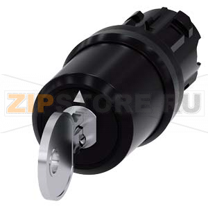 АКТУАТОР ПОВОРОТНОГО ПЕРЕКЛЮЧАТЕЛЯ С КЛЮЧОМ CES, 22MM, КРУГЛ., ПЛАСТИК, НОМЕР ЗАМКА SSG10, С 2 КЛЮЧАМИ, 3 КОММУТАЦИОННЫХ ПОЛОЖЕНИЯ: I-O-II, С ФИКСАЦИЕЙ, УГОЛ ПОВОРОТА РУКОЯТКИ 2X45 ГРАД.: 10:30Ч./12Ч./13:30Ч., ПОЛОЖЕНИЕ ИЗЪЯТИЯ КЛЮЧА: II Siemens 3SU1000-5 