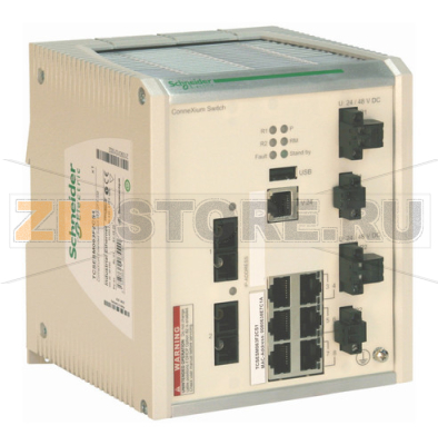 Коммутатор 12-48 В, 12 Вт, 6хRJ45 Schneider Electric TCSESM063F2CU1C 
