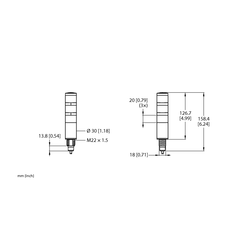 Колонна сигнальная Turck TL30BGYRXXNXC1 
