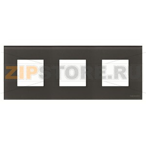 Рамка трехместная, двухмодульная, стекло графит ABB 2CLA227300N3801 