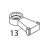 Arm for bearing Bear Varimixer AR80 VL-1S