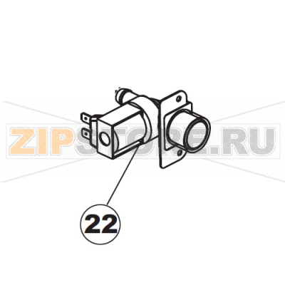 Loading S.Valve 1-Way 3/4 230v Part.16l Apach AC800                     Loading S.Valve 1-Way 3/4 230v Part.16l Apach AC800Запчасть на сборочном чертеже под номером:22Название запчасти Apach на итальянском языке: Loading S.Valve 1-Way 3/4 230v Part.16l Apach AC800