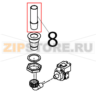 Tubo tp a misura Teikos TS983 Tubo tp a misura Teikos TS983Запчасть на деталировке под номером: 8