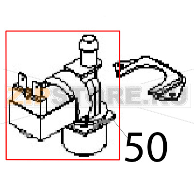 Solenoid valve 3/4" 1in-1out Angelo Po FM1221E1 Solenoid valve 3/4" 1in-1out Angelo Po FM1221E1Запчасть на деталировке под номером: 50