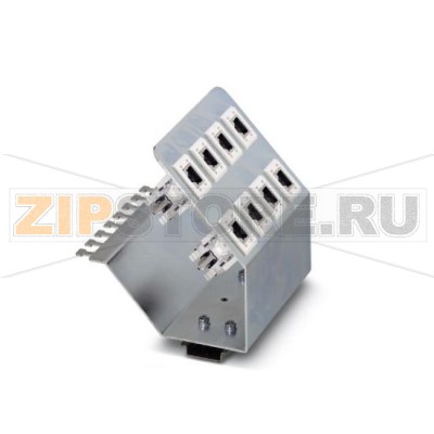 Патч-панель с восемью сетевыми разъемами RJ45 CAT6 Phoenix Contact FL PF 8TX CAT 6 