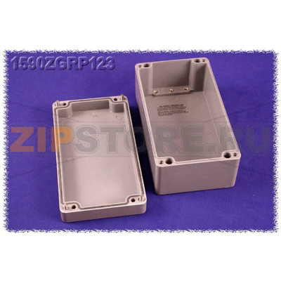 Корпус 220x120x90 мм, материал: пластик, серый, 1 шт Hammond 1590ZGRP123 