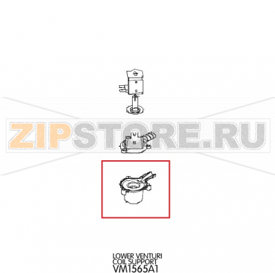 Lower venturi coil support Unox XVC 205 Lower venturi coil support Unox XVC 205Запчасть на деталировке под номером: 108Название запчасти на английском языке: Lower venturi coil support Unox XVC 205