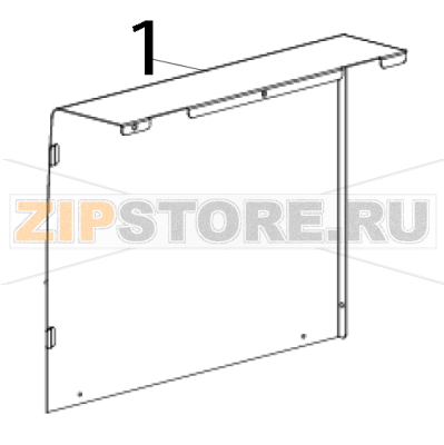 Electronics cover TSC TTP-368MT Electronics cover TSC TTP-368MTЗапчасть на деталировке под номером: 1