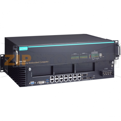 Компьютер стоечный 2.4 ГГц, Intel Core i5-6300U, 4 Гб, 2xPCIe, VGA, DVI-D, 4xUSB MOXA DA-720-C5-DPP-LX 