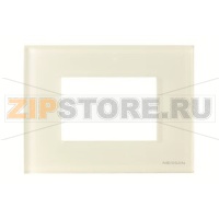 Рамка на 3 модуля, стекло белое ABB 2CLA247300N3001