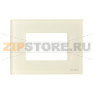 Рамка на 3 модуля, стекло белое ABB 2CLA247300N3001 