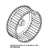 Motor fan D196 H81 39 blade NUT M8 Unox XBC 605