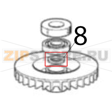 Rondella di rasamento Scotsman AF 206 Rondella di rasamento Scotsman AF 206Запчасть на деталировке под номером: 8
