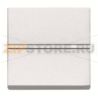 Механизм одноклавишной кнопки, двухмодульный, альпийский белый ABB 2CLA220470N1101