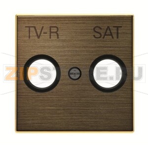 Накладка для TV-R-SAT розетки, античная латунь ABB 2CLA855010A1201 