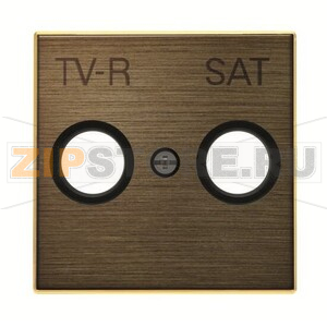 Накладка для TV-R-SAT розетки, античная латунь ABB 2CLA855010A1201 