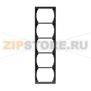 Рамка пятиместная, антрацитовая ABB 2TKA000428G1 