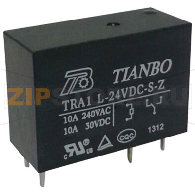 Реле электромагнитное 24 В/DC, 12 А, 1 шт Tianbo TRA1 L-24VDC-S-Z 