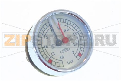 MANOMETRO DOPPIA SCALA GIALLO/CROMO 