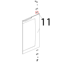 Guarn. porta fredda a band. PTFE, CAR/CARB, Sp=1 mm Unox XL 193