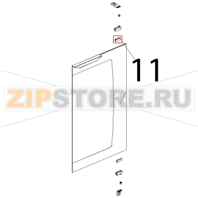 Guarn. porta fredda a band. PTFE, CAR/CARB, Sp=1 mm Unox XL 193 Guarn. porta fredda a band. PTFE, CAR/CARB, Sp=1 mm Unox XL 193Запчасть на деталировке под номером: 11