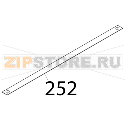 Piastrina tempr. Sirman Canova 300 Piastrina tempr. Sirman Canova 300Запчасть на деталировке под номером: 252