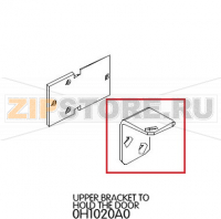 Upper bracket to hold the door Unox XB 603