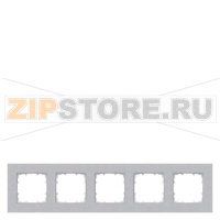 DELTA MIRO АЛЮМИНИЕВЫЙ МЕТАЛЛИК РАМКА 5-МЕСТНАЯ Siemens 5TG1115-1