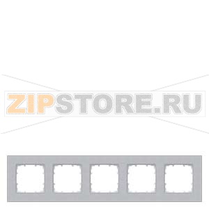 DELTA MIRO АЛЮМИНИЕВЫЙ МЕТАЛЛИК РАМКА 5-МЕСТНАЯ Siemens 5TG1115-1 